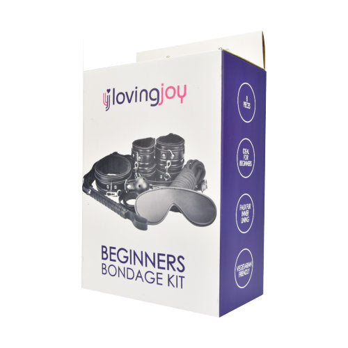 Loving Joy Bondage-Set für Anfänger, schwarz (8-teilig)