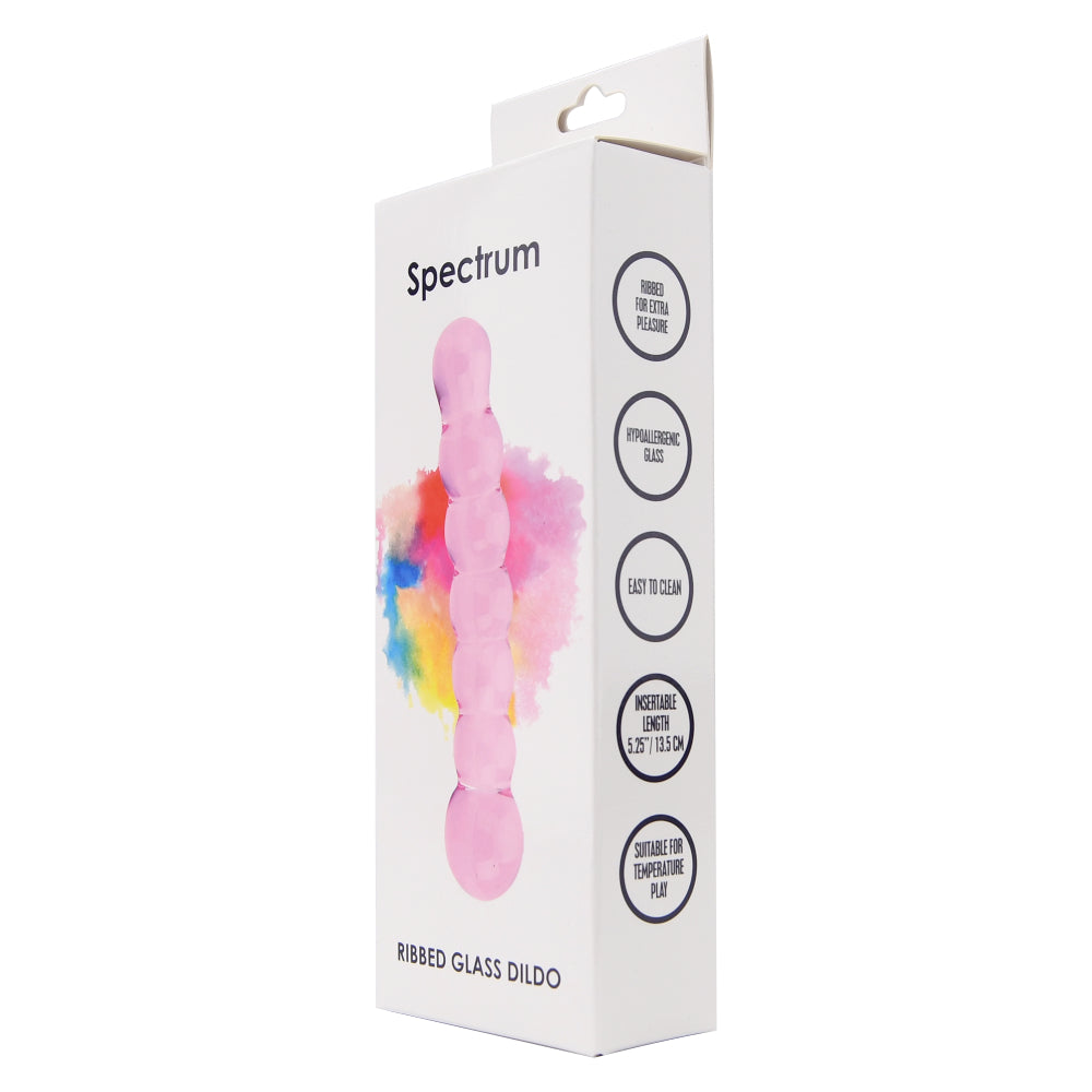 Spectrum Gerippter Glasdildo