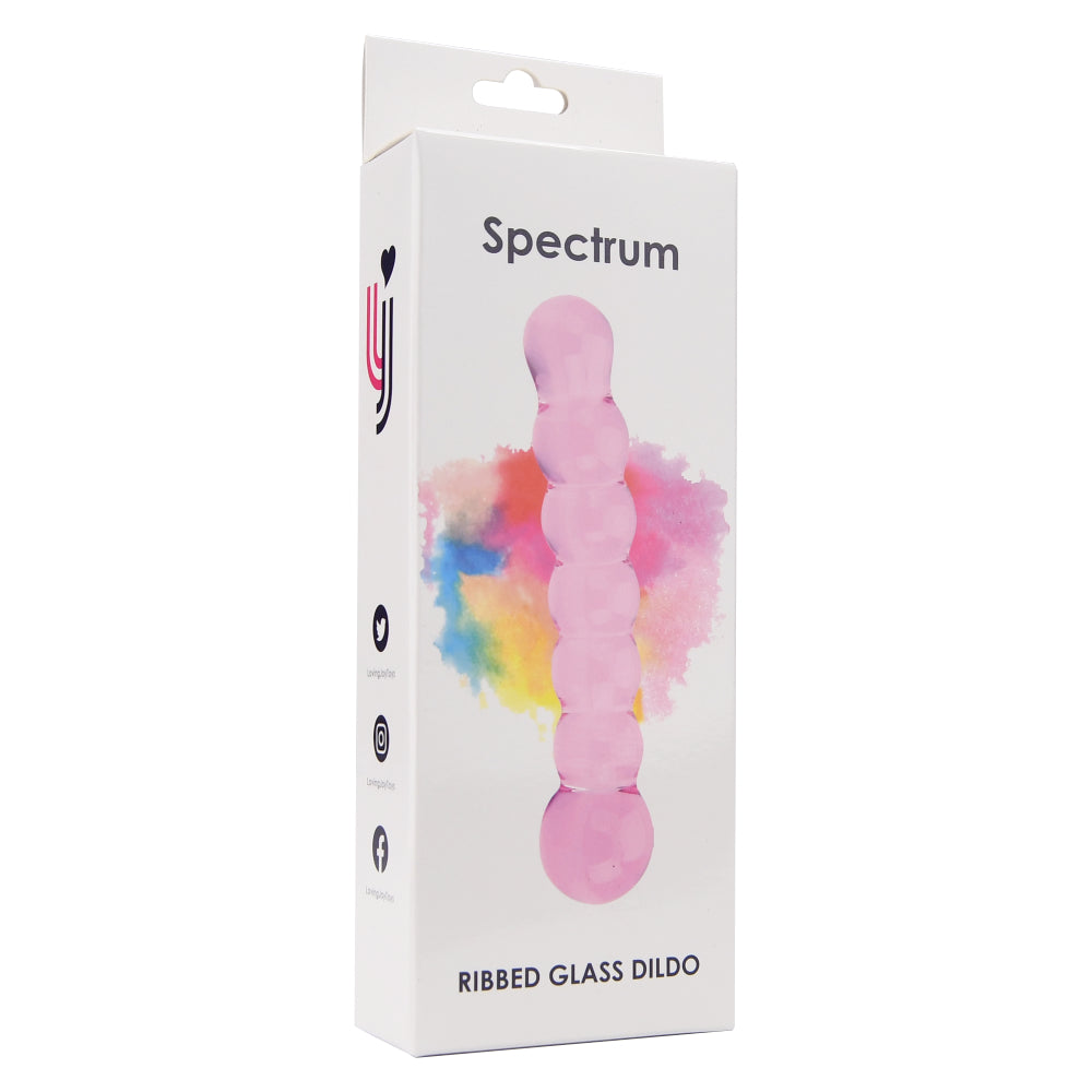 Spectrum Gerippter Glasdildo