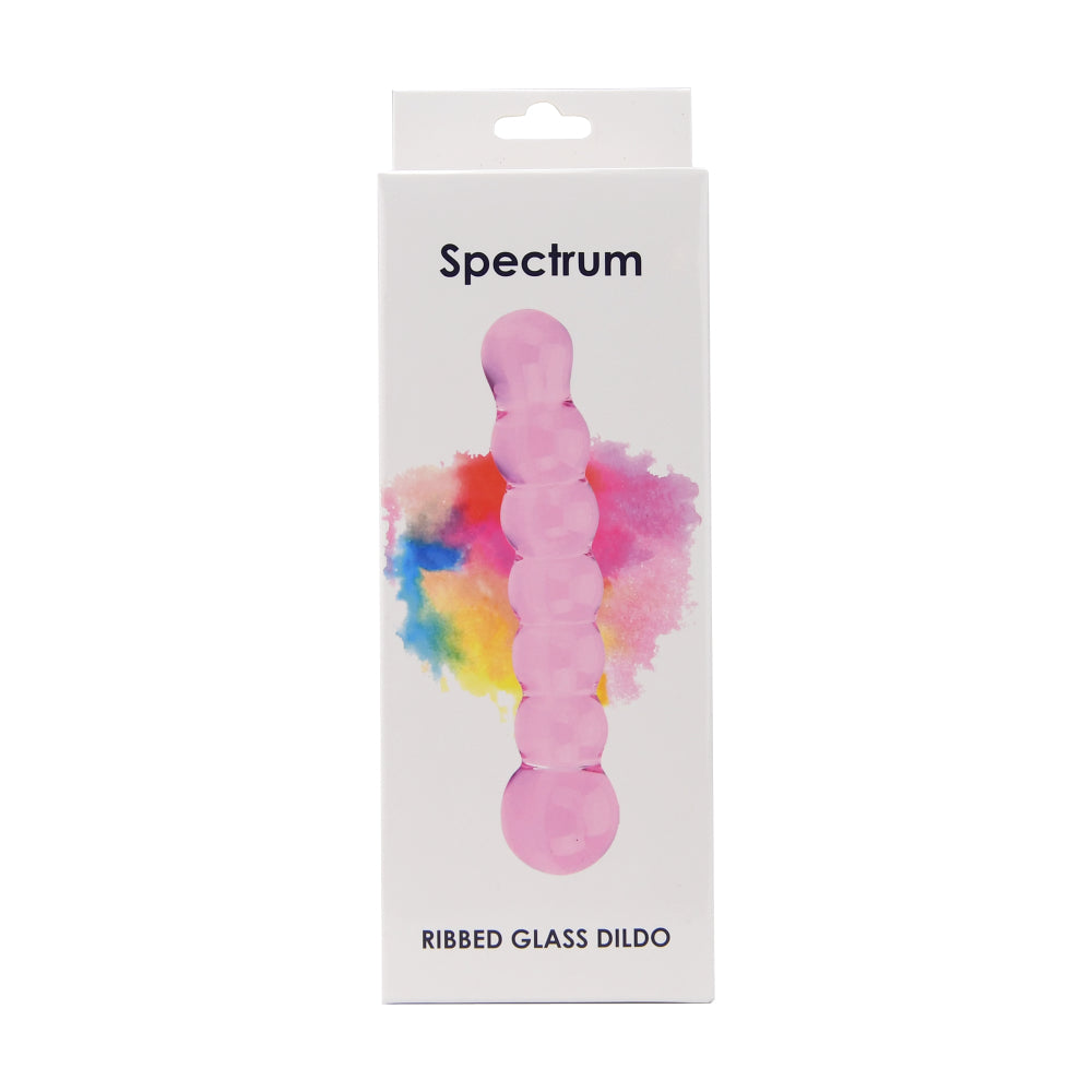 Spectrum Gerippter Glasdildo