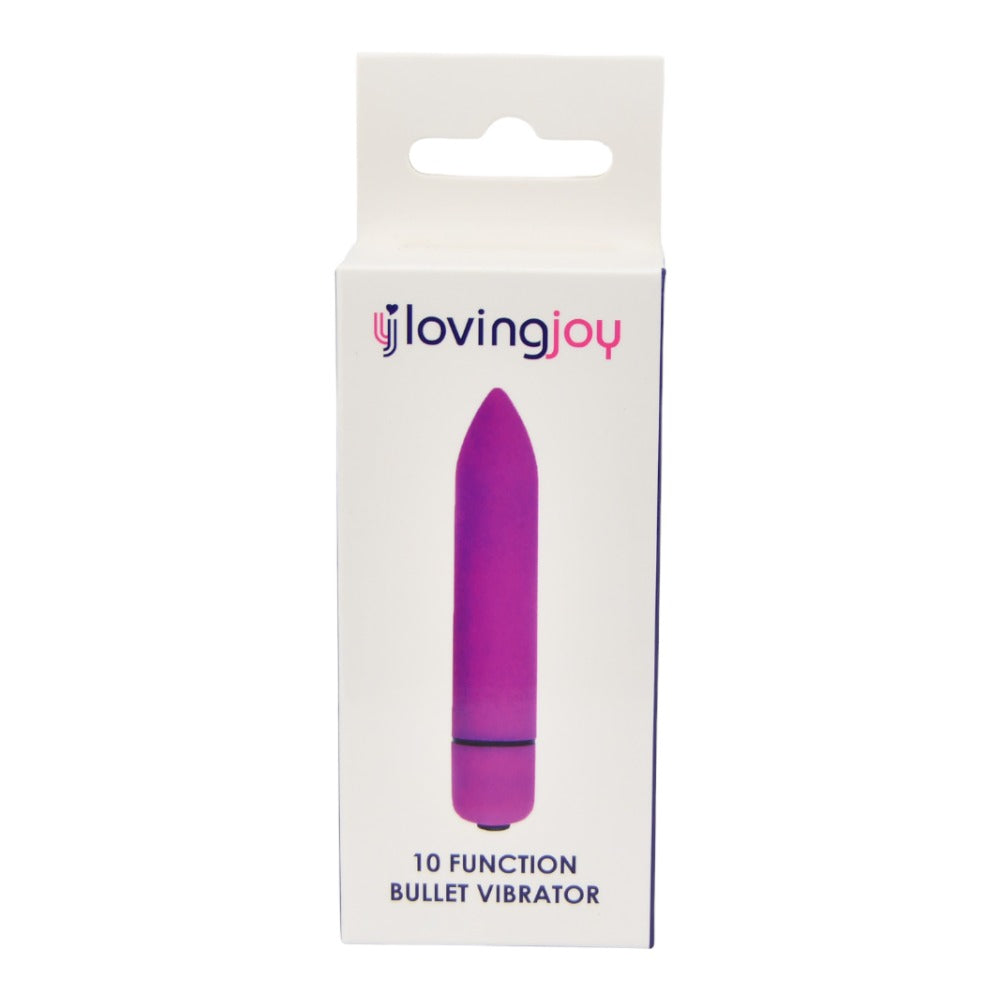 Loving Joy 10-Funktionen-Bullet-Vibrator in Lila