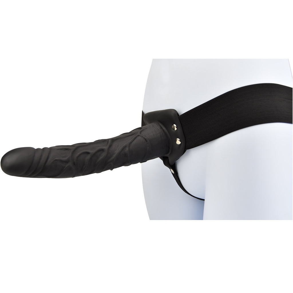 Loving Joy Hohl-Strap-On mit Geschirr, schwarz (Modell mit nomineller Größe 22,86 cm)