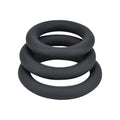 Loving Joy Dicke Silikon-Penisringe, 3er-Pack, Grau