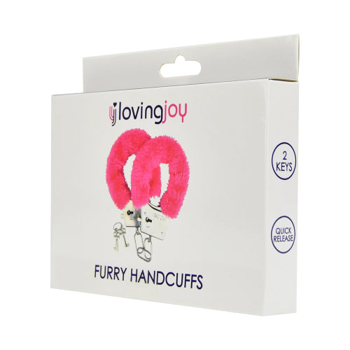 Loving Joy Plüsch-Handfesseln in Rosa