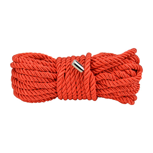 Bound to Please Seidiges Bondage-Seil 10 m Rot