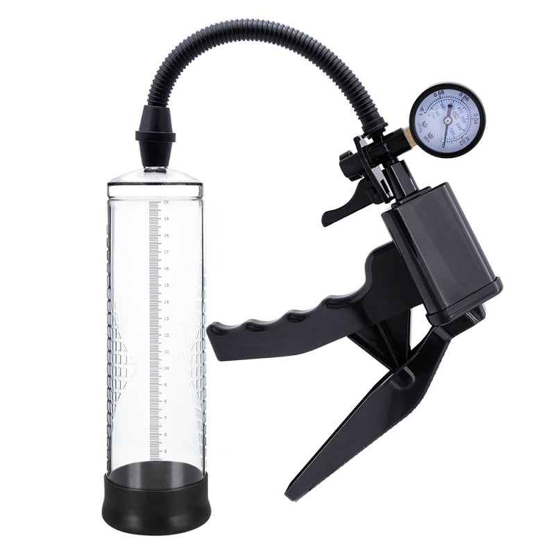 Rev-Pump – Penispumpe mit Manometer und Pistolengriff