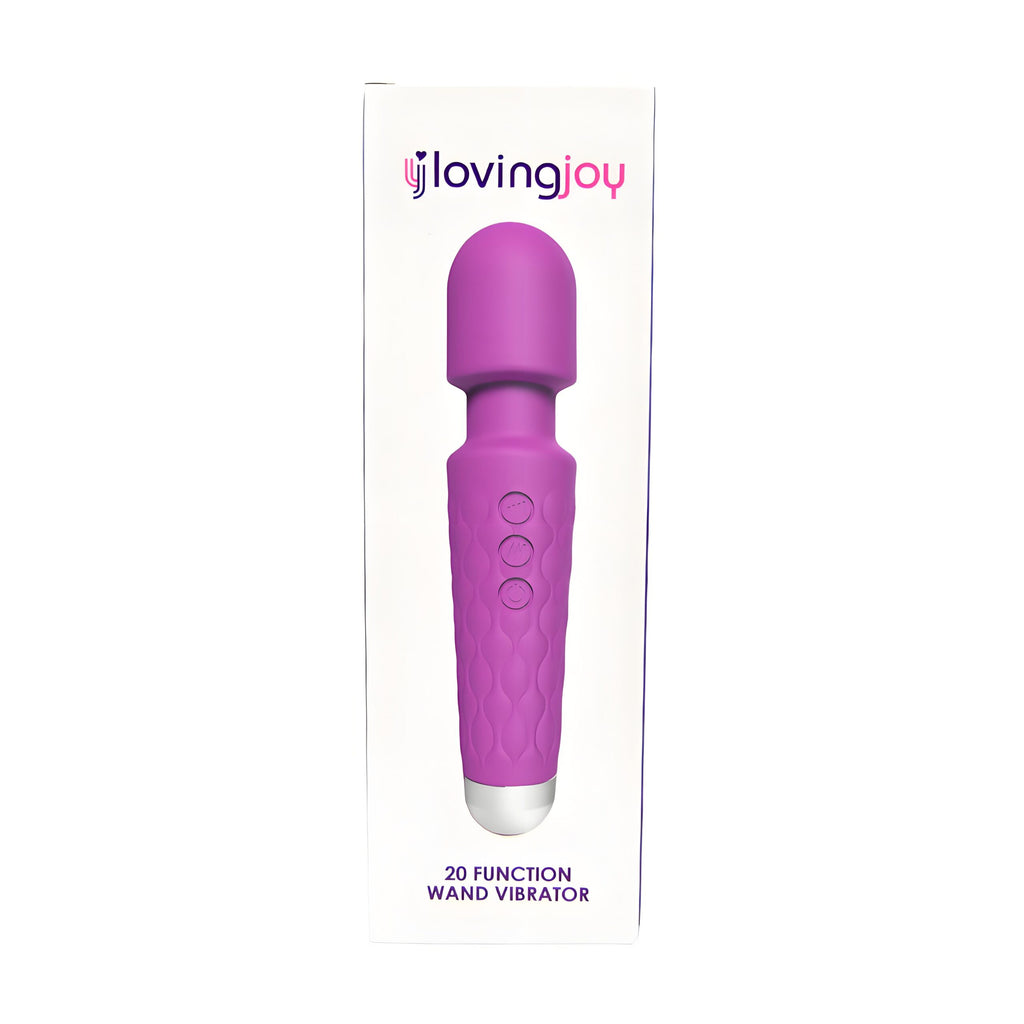 Loving Joy 20-Funktionen-Stabvibrator, lila