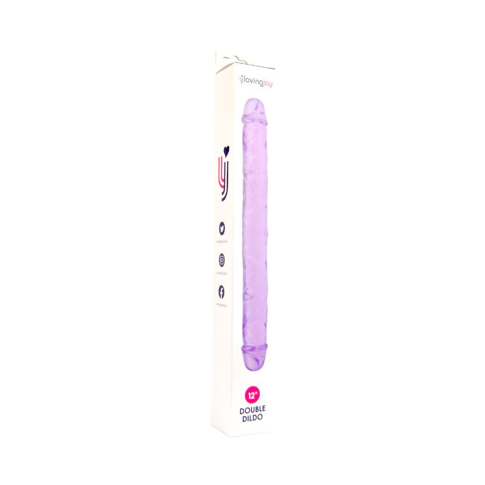 Loving Joy Doppeldildo, lila (30 cm Gesamtlänge)