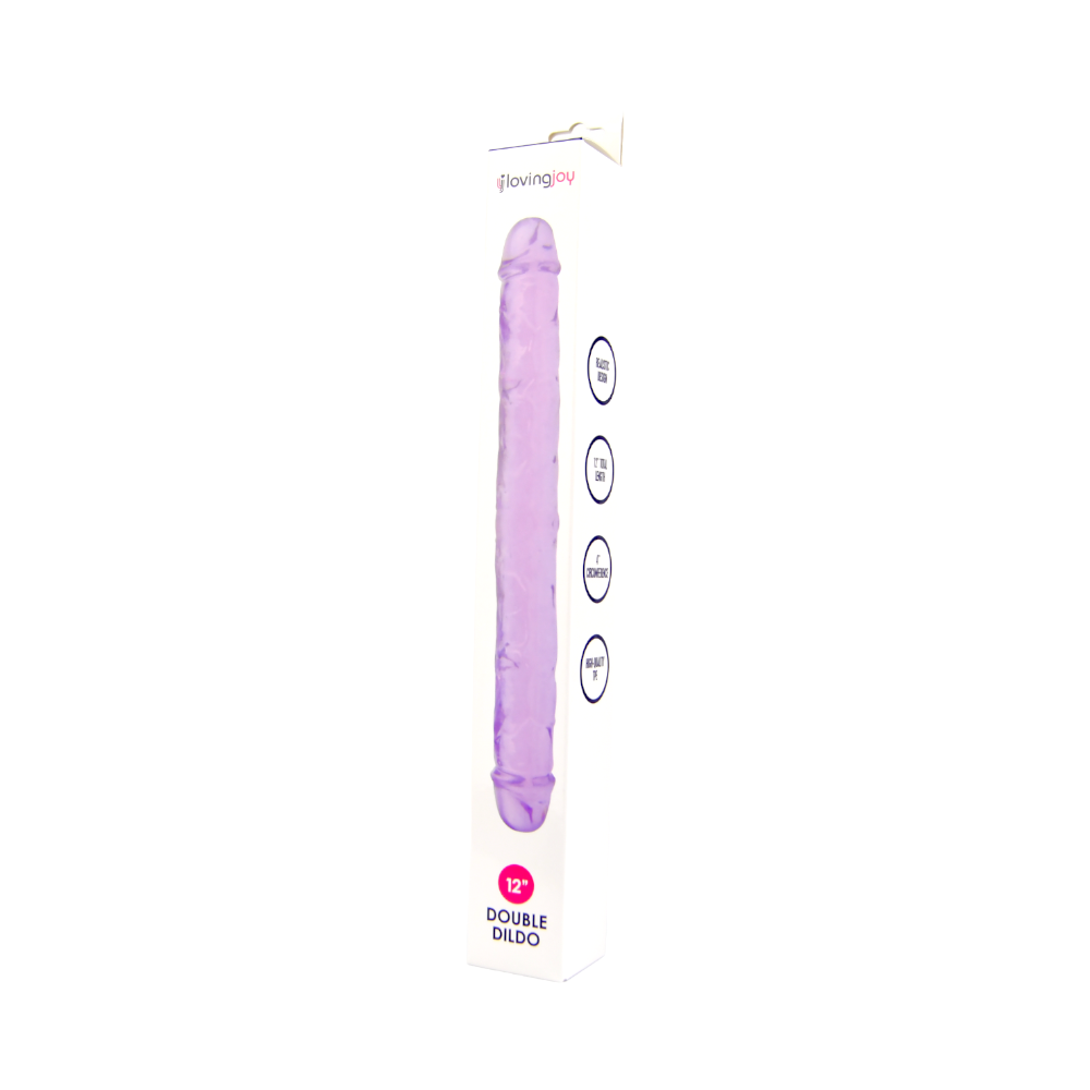 Loving Joy Doppeldildo, lila (30 cm Gesamtlänge)