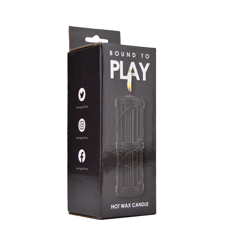 Bound to Play Heißwachs-Kerze Schwarz