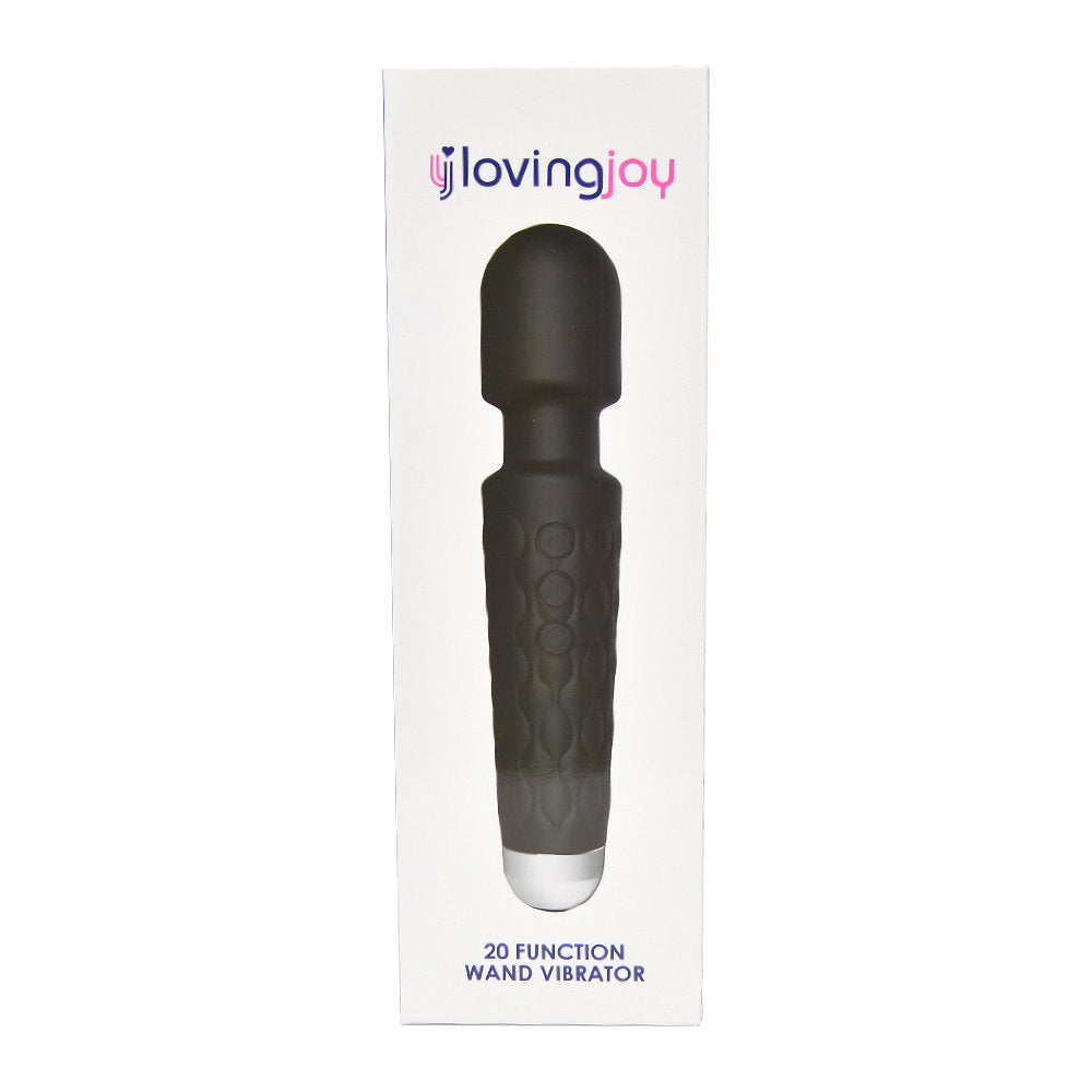 Loving Joy 20-Funktionen-Stabvibrator, schwarz