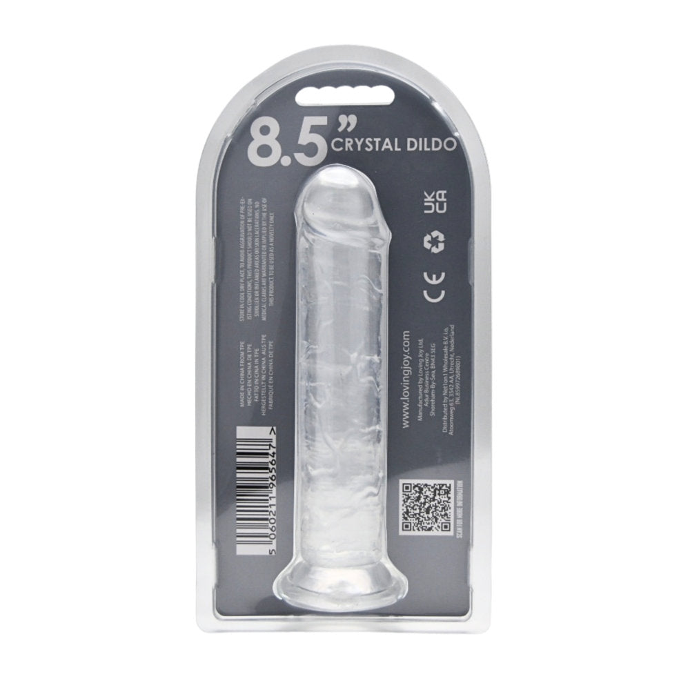 Loving Joy 21,5-cm-Dildo mit Saugnapf, transparent