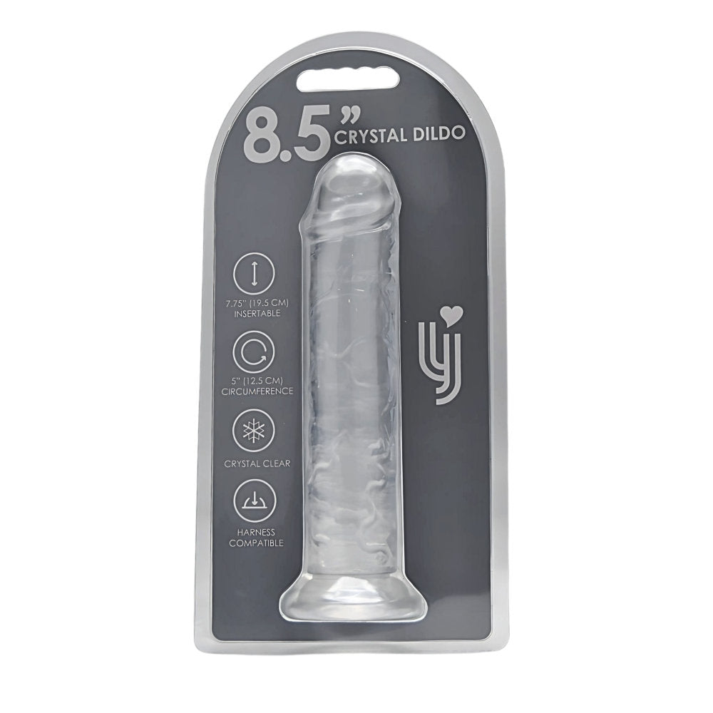 Loving Joy 21,5-cm-Dildo mit Saugnapf, transparent