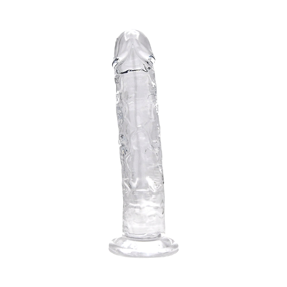 Loving Joy 25,5-cm-Dildo mit Saugnapf, transparent