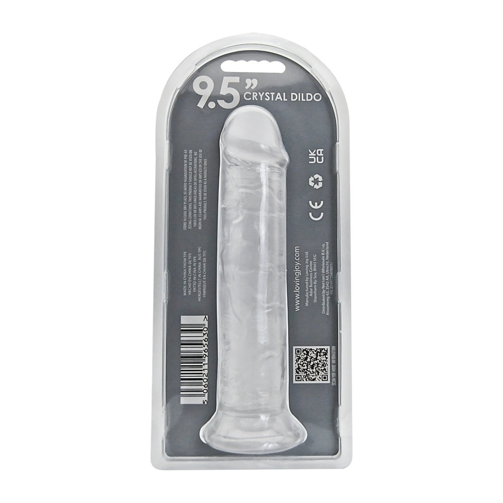 Loving Joy 25,5-cm-Dildo mit Saugnapf, transparent