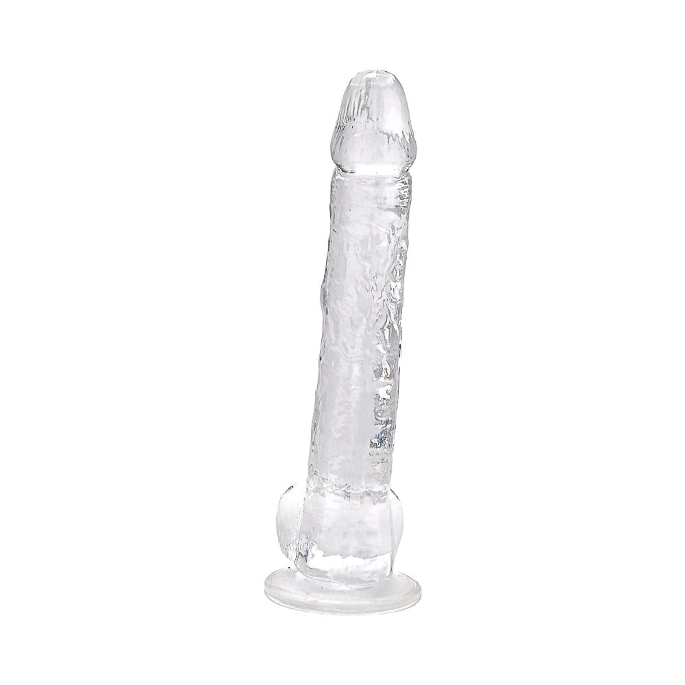 Loving Joy 28-cm-Dildo mit Hoden, transparent