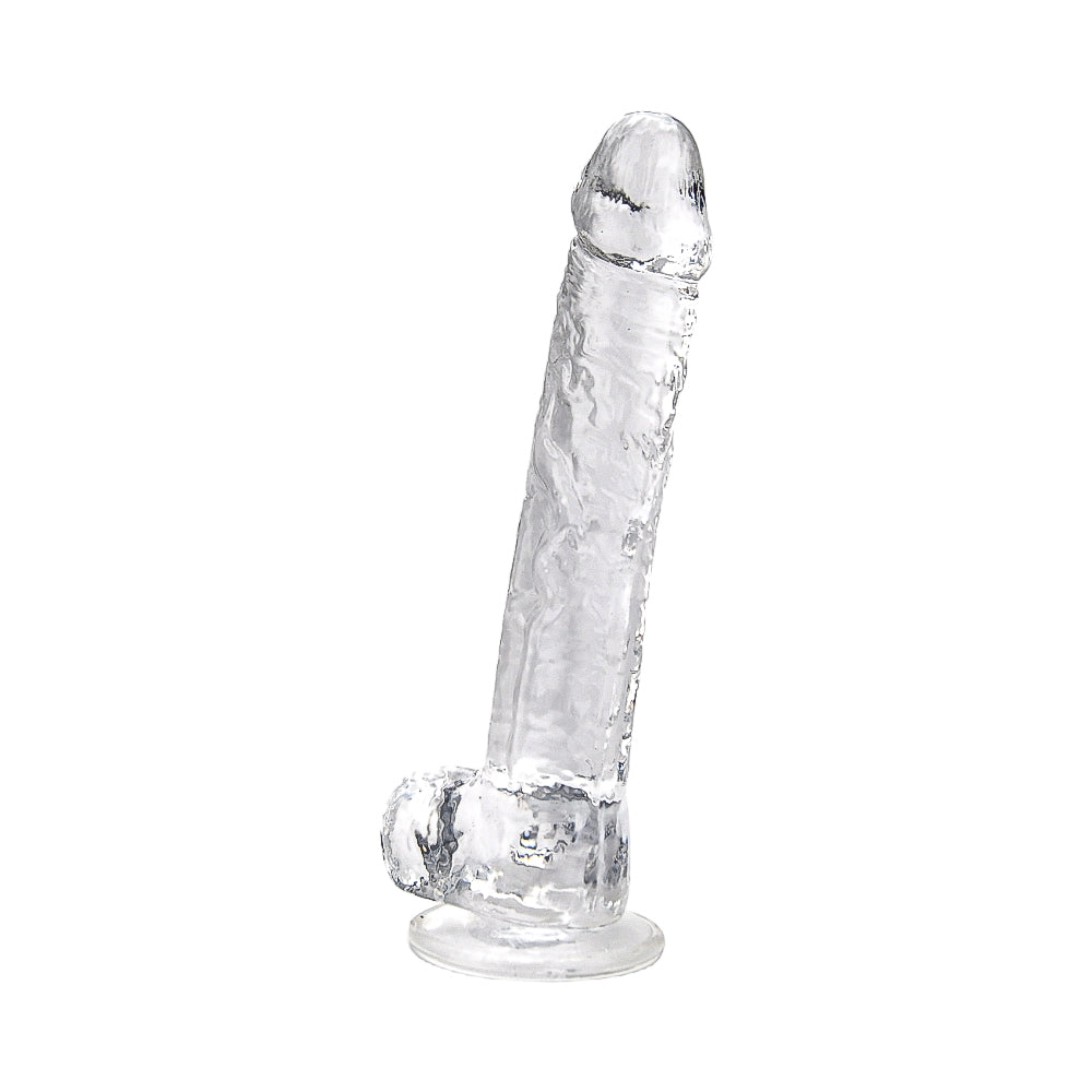 Loving Joy 28-cm-Dildo mit Hoden, transparent