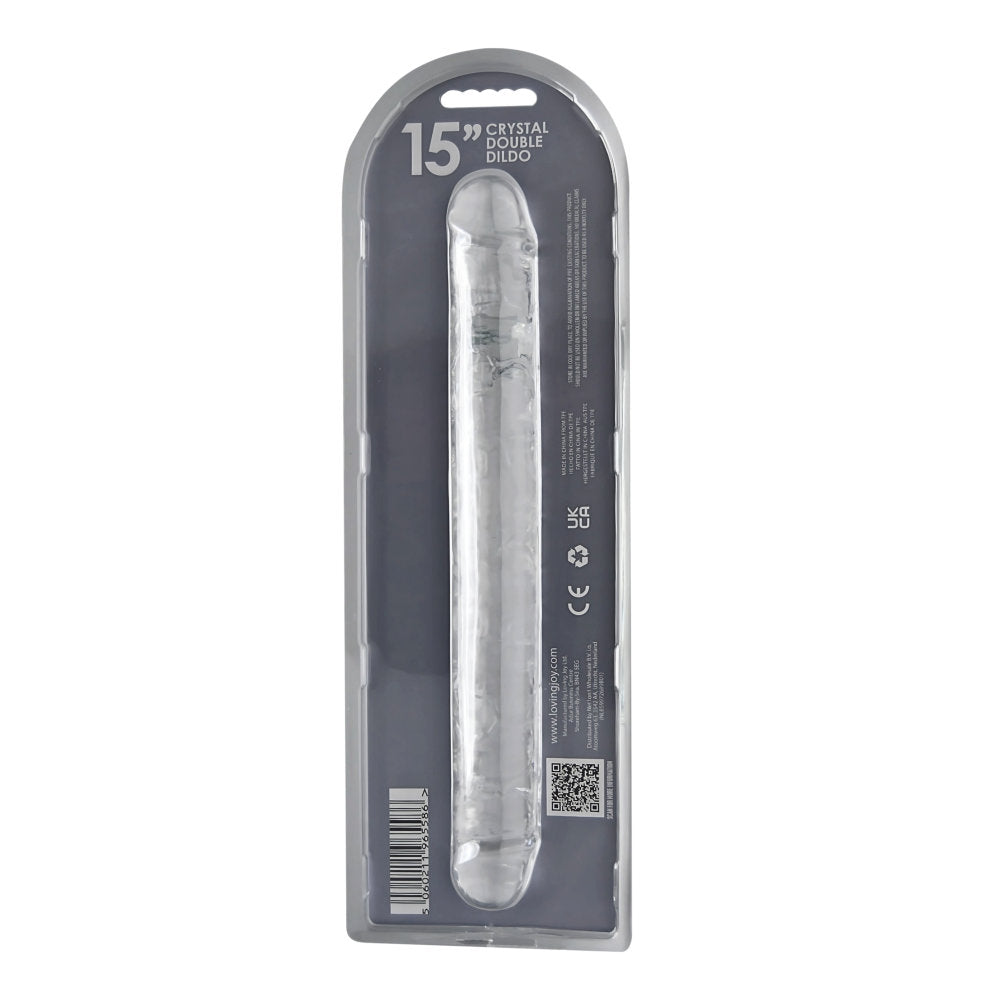 Loving Joy Doppeldildo, transparent (38 cm Gesamtlänge)