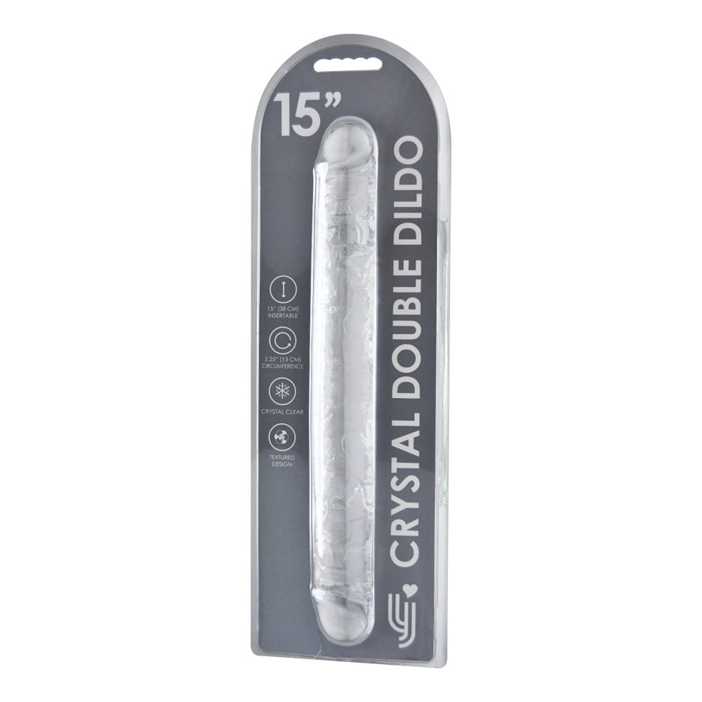Loving Joy Doppeldildo, transparent (38 cm Gesamtlänge)