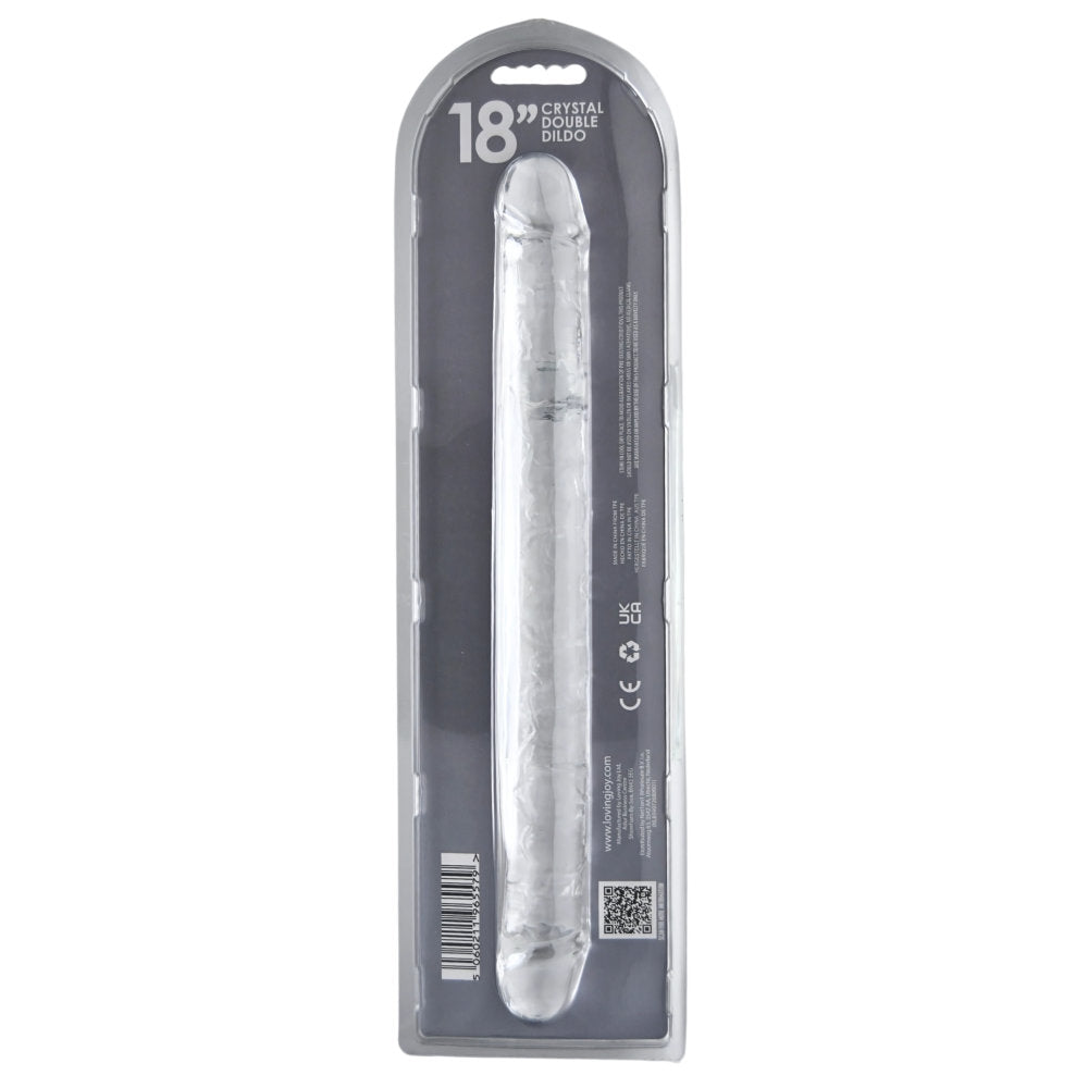 Loving Joy 45,5-cm-Doppeldildo, transparent
