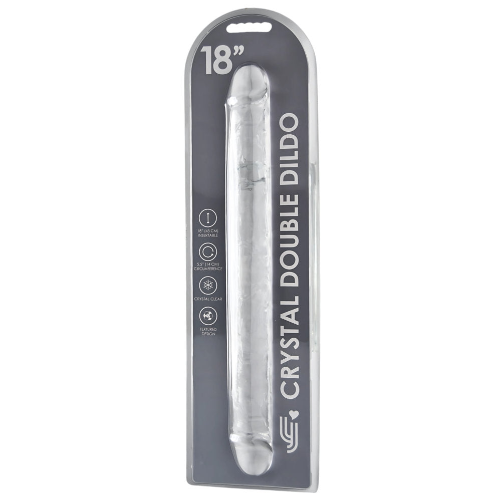 Loving Joy 45,5-cm-Doppeldildo, transparent
