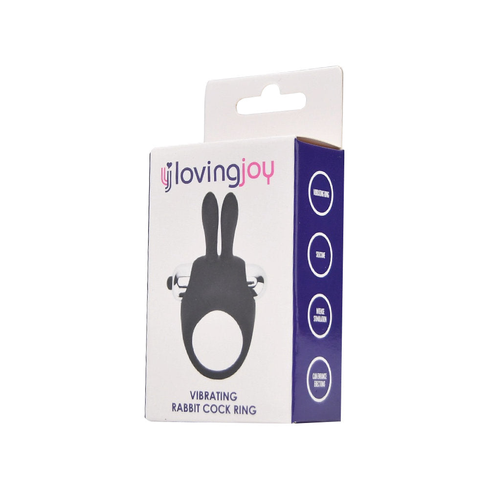 Loving Joy Silikon-Vibrations-Penisring mit Rabbit-Stimulator