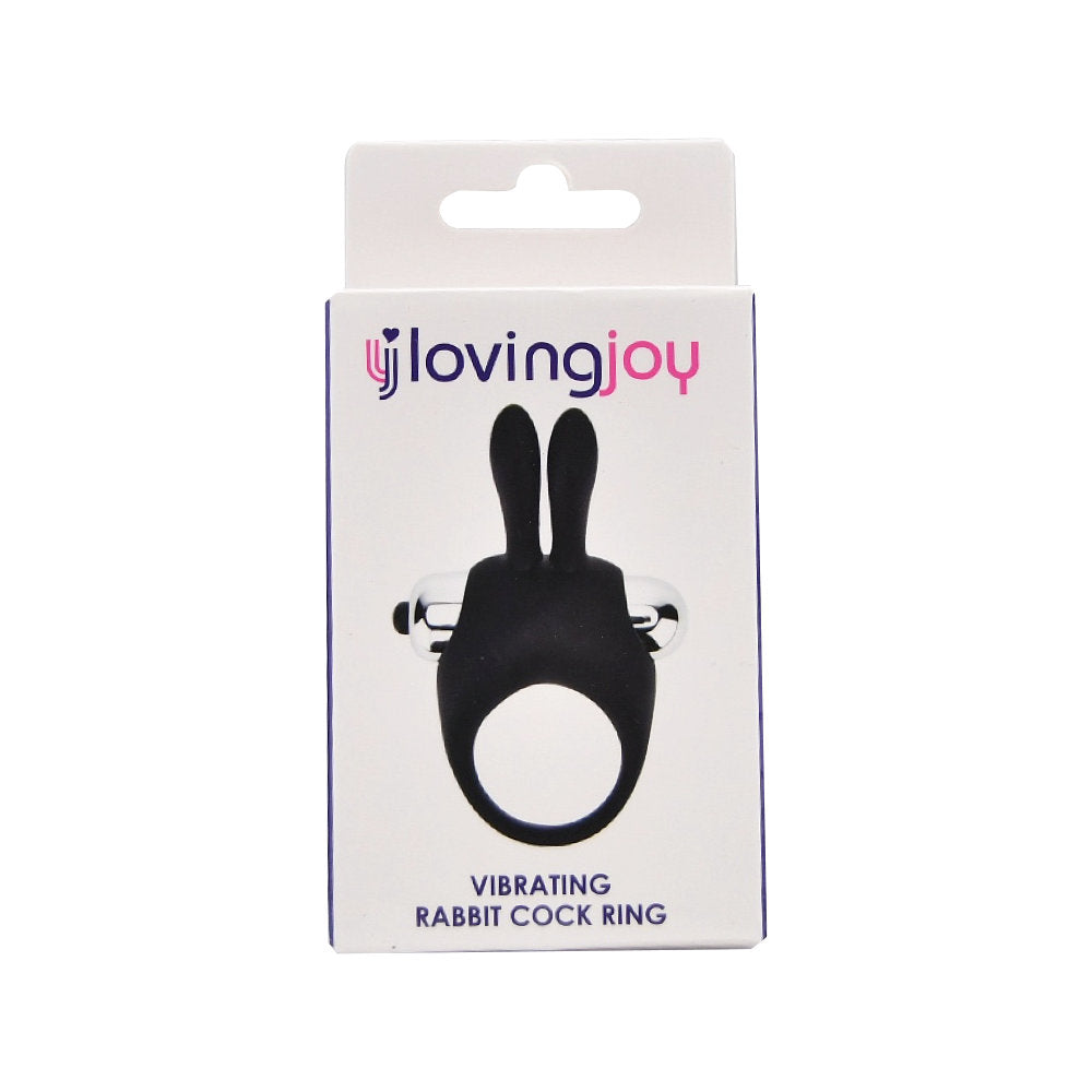 Loving Joy Silikon-Vibrations-Penisring mit Rabbit-Stimulator
