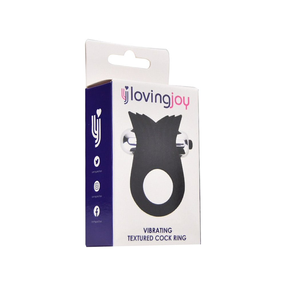 Loving Joy Silikon-Vibrations-Penisring mit Struktur