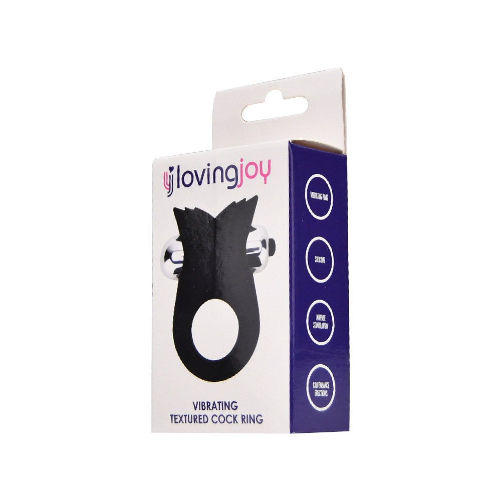 Loving Joy Silikon-Vibrations-Penisring mit Struktur