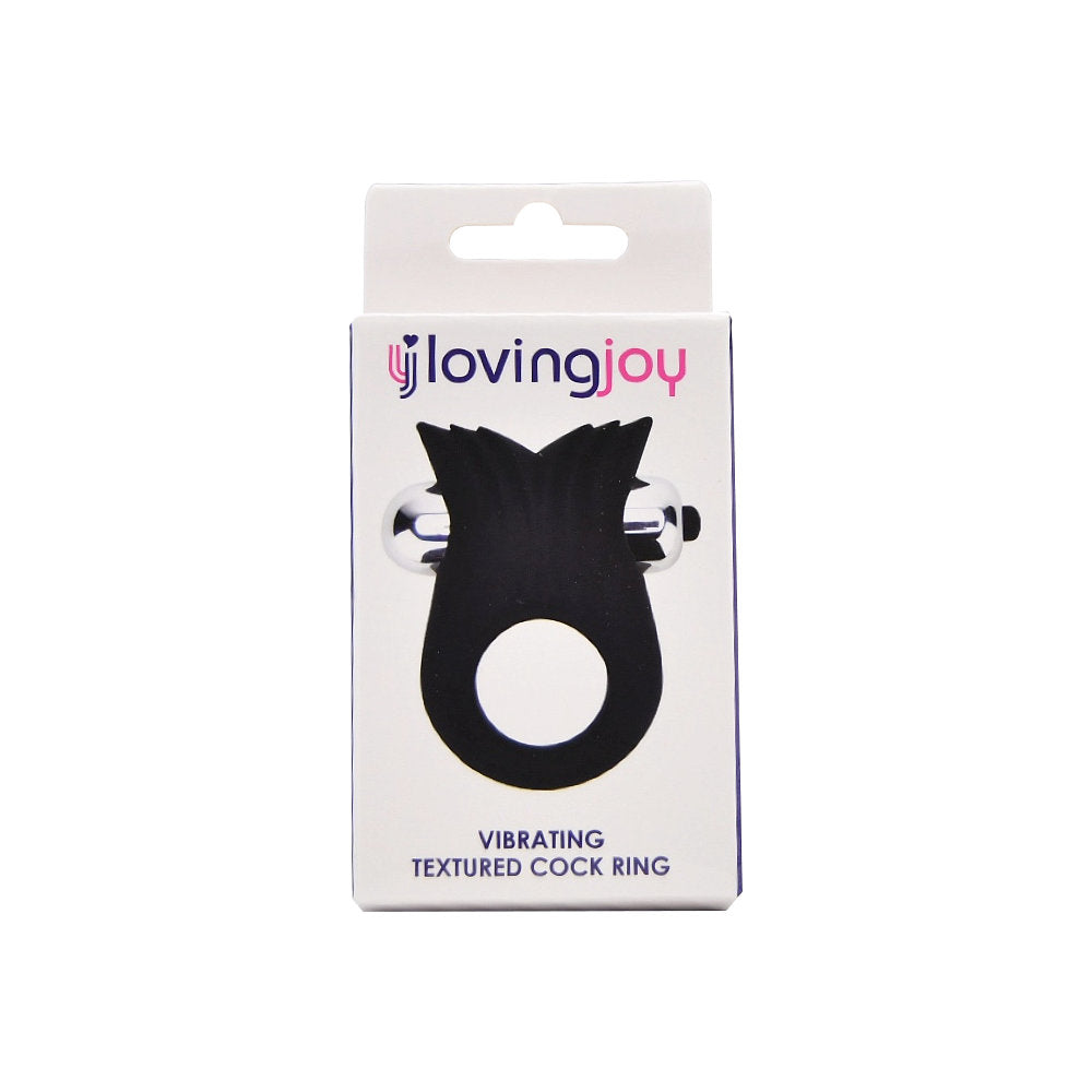 Loving Joy Silikon-Vibrations-Penisring mit Struktur
