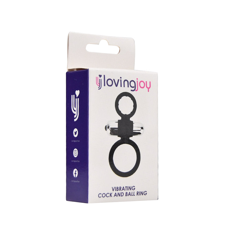 Loving Joy Silikon-Vibrationsring für Penis und Hoden