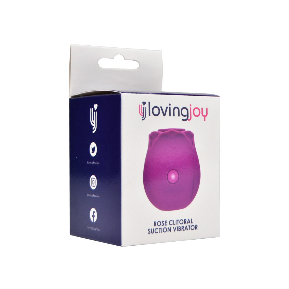 Loving Joy – Rosenförmiger Klitoris-Saugvibrator, lila