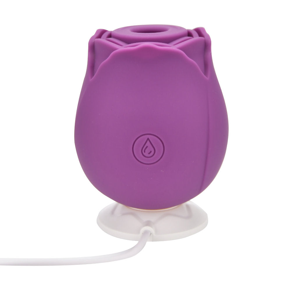 Loving Joy – Rosenförmiger Klitoris-Saugvibrator, lila
