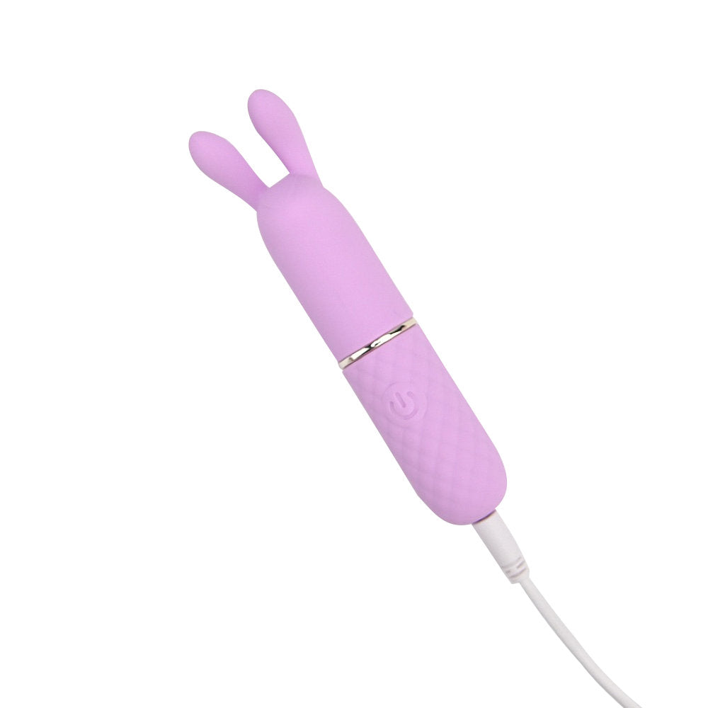 Nauti Petites 10-Funktionen-Bullet-Vibrator mit Hasenohren