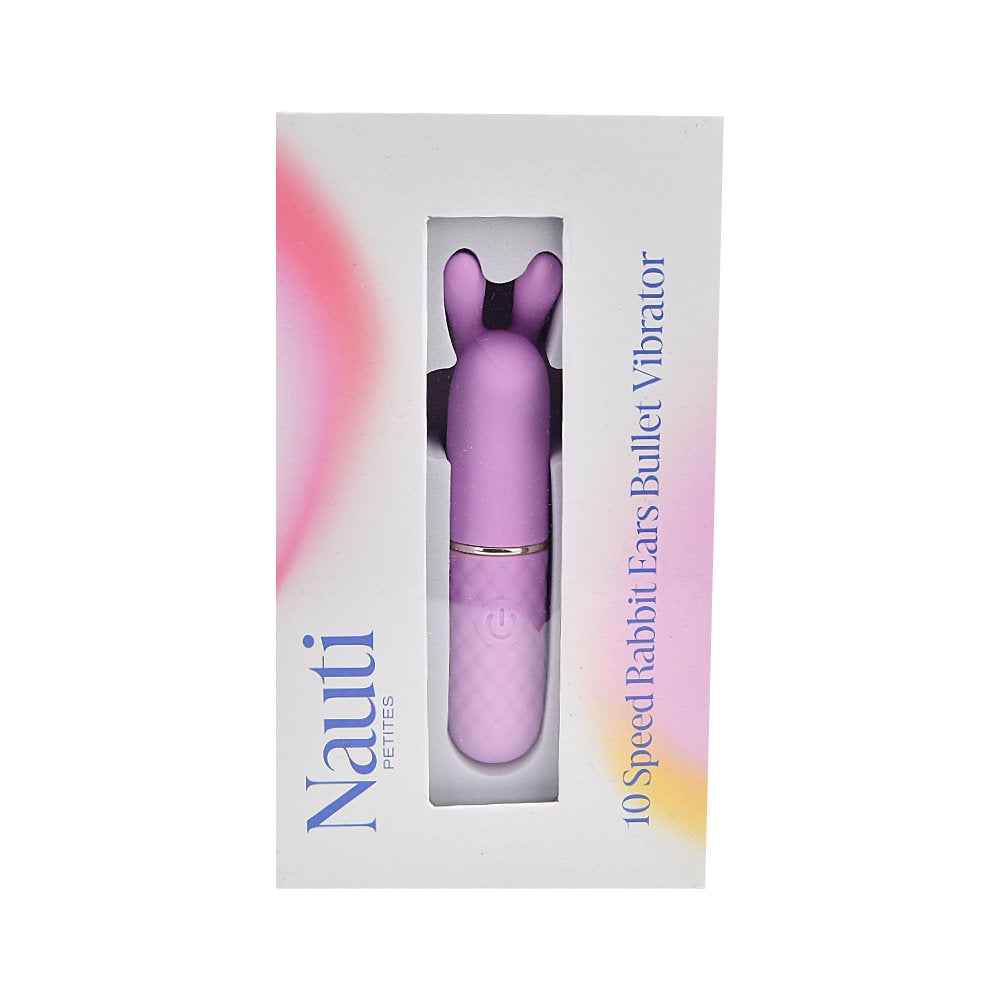 Nauti Petites 10-Funktionen-Bullet-Vibrator mit Hasenohren