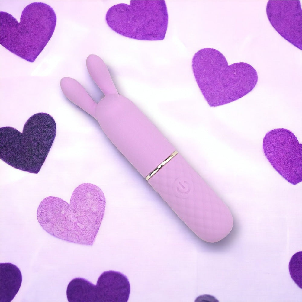 Nauti Petites 10-Funktionen-Bullet-Vibrator mit Hasenohren