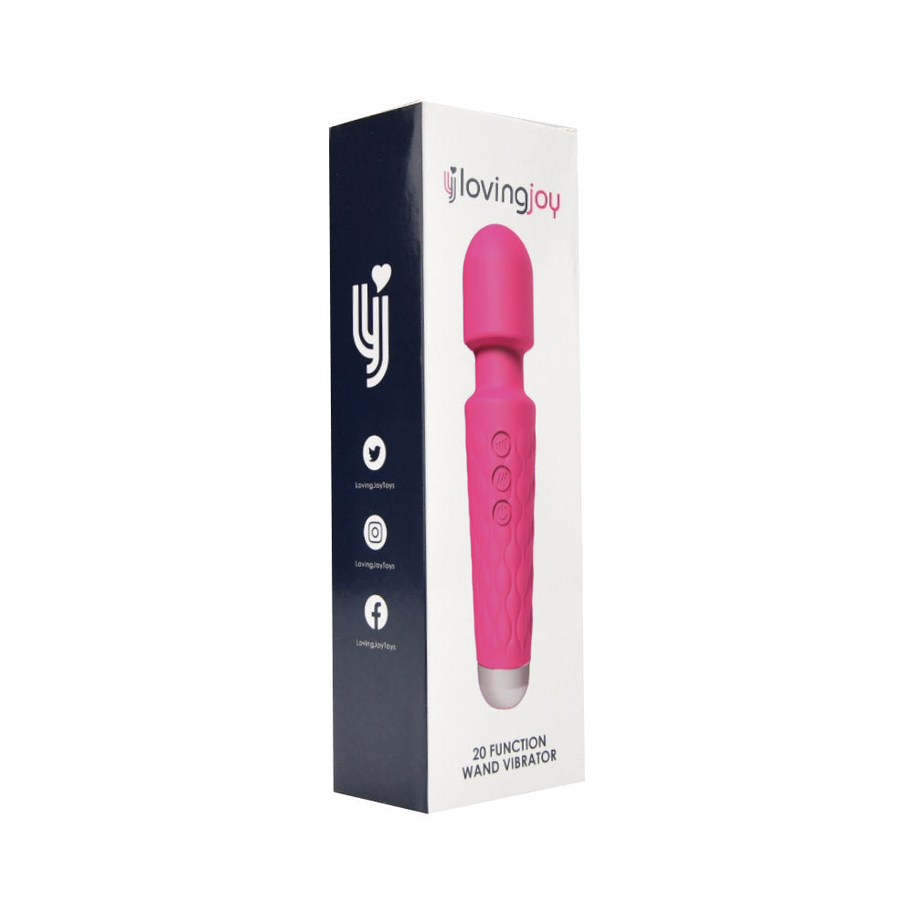 Loving Joy 20-Funktionen-Stabvibrator, rosa