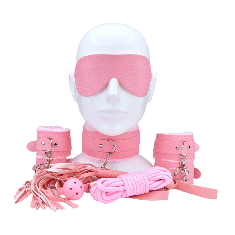 Bound to Play Bondage-Set für Anfänger, rosa (8-teilig)