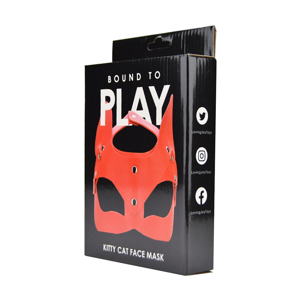 Bound to Play Kitty Cat – Katzenmaske, rot