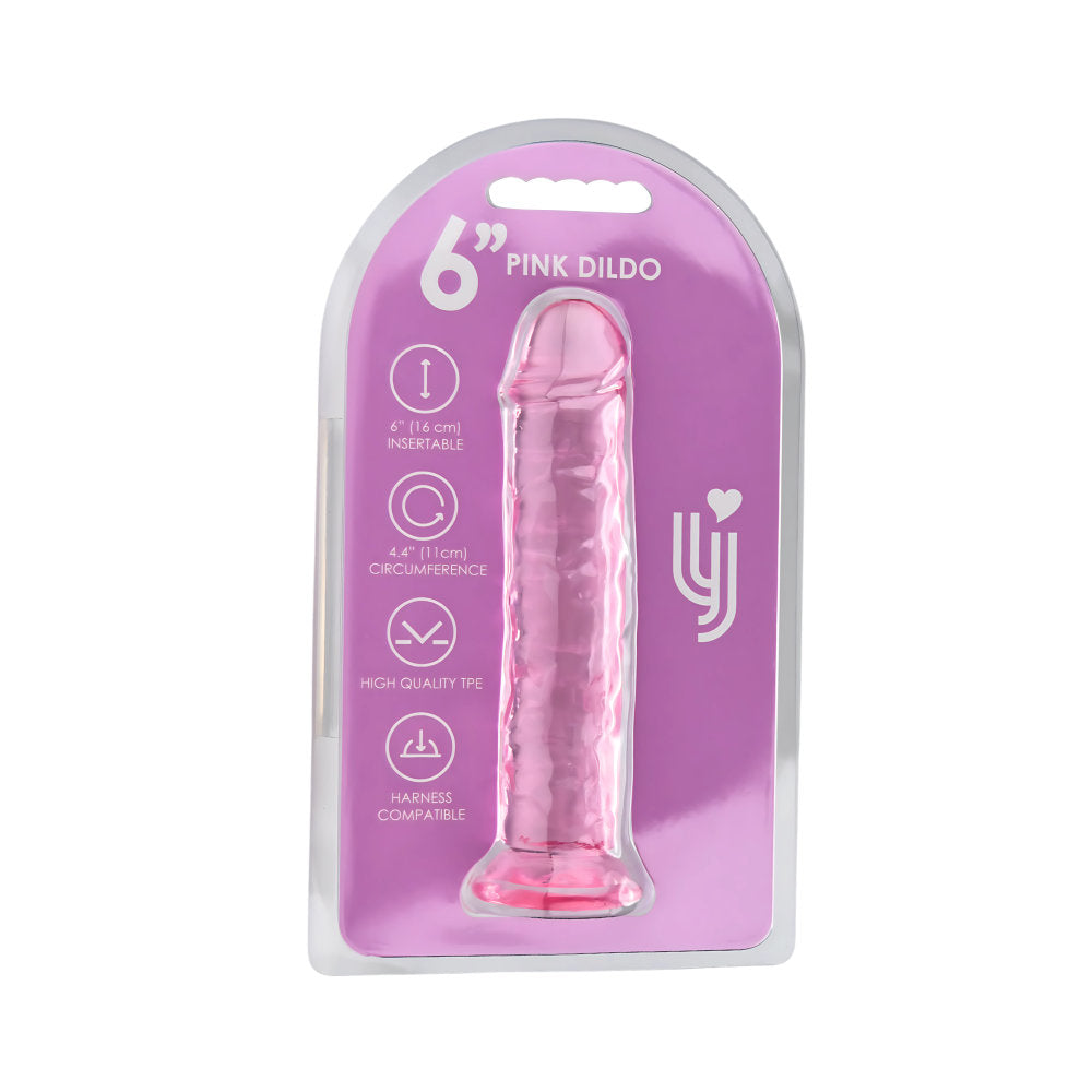 Loving Joy Dildo mit Saugnapf, rosa (Modellgröße 15,24 cm)