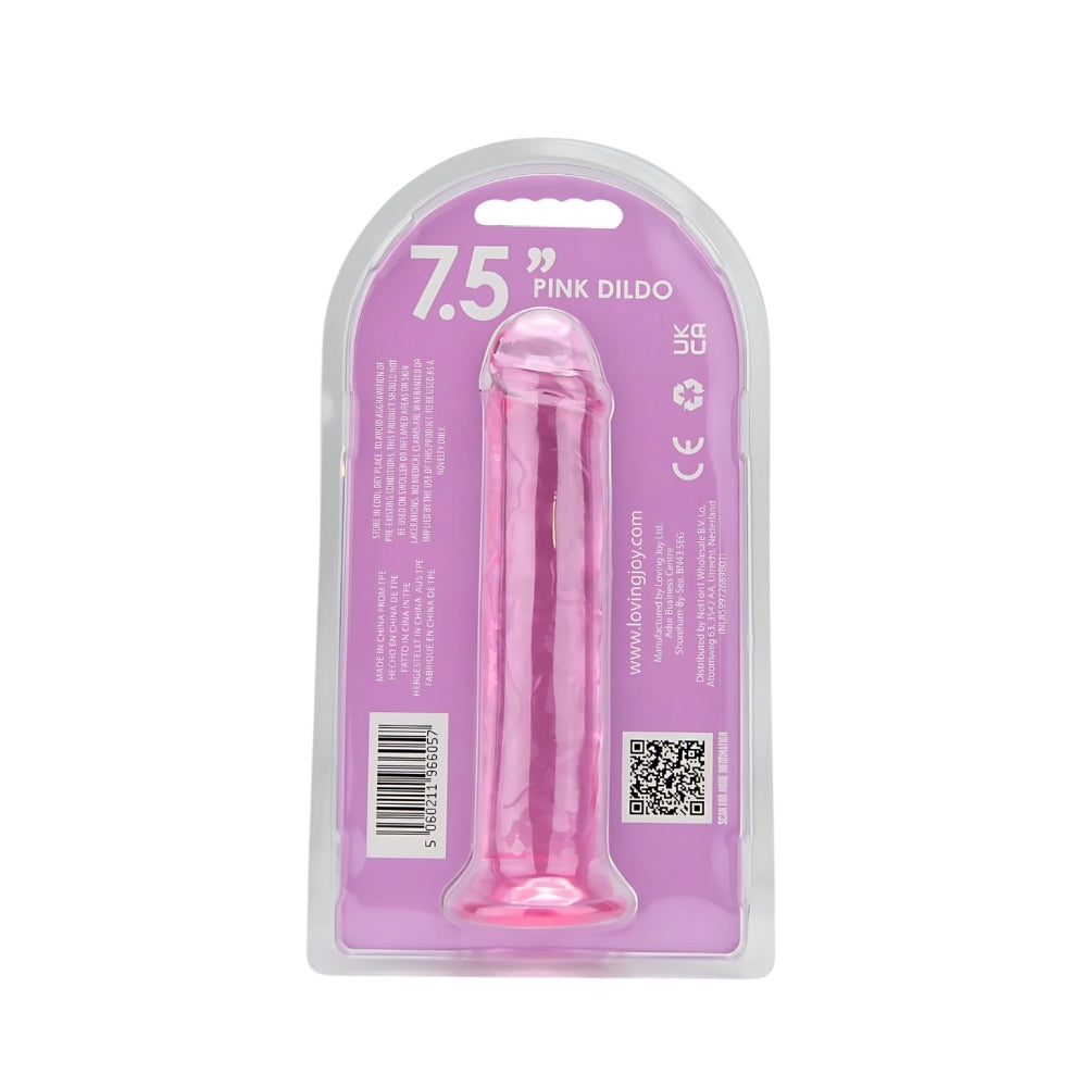 Loving Joy 20-cm-Dildo mit Saugnapf, rosa