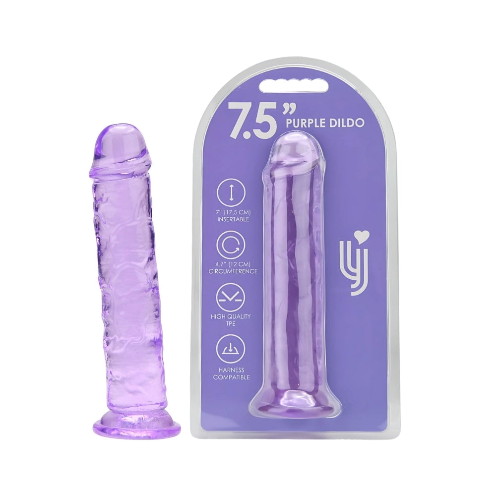 Loving Joy 20-cm-Dildo mit Saugnapf, lila