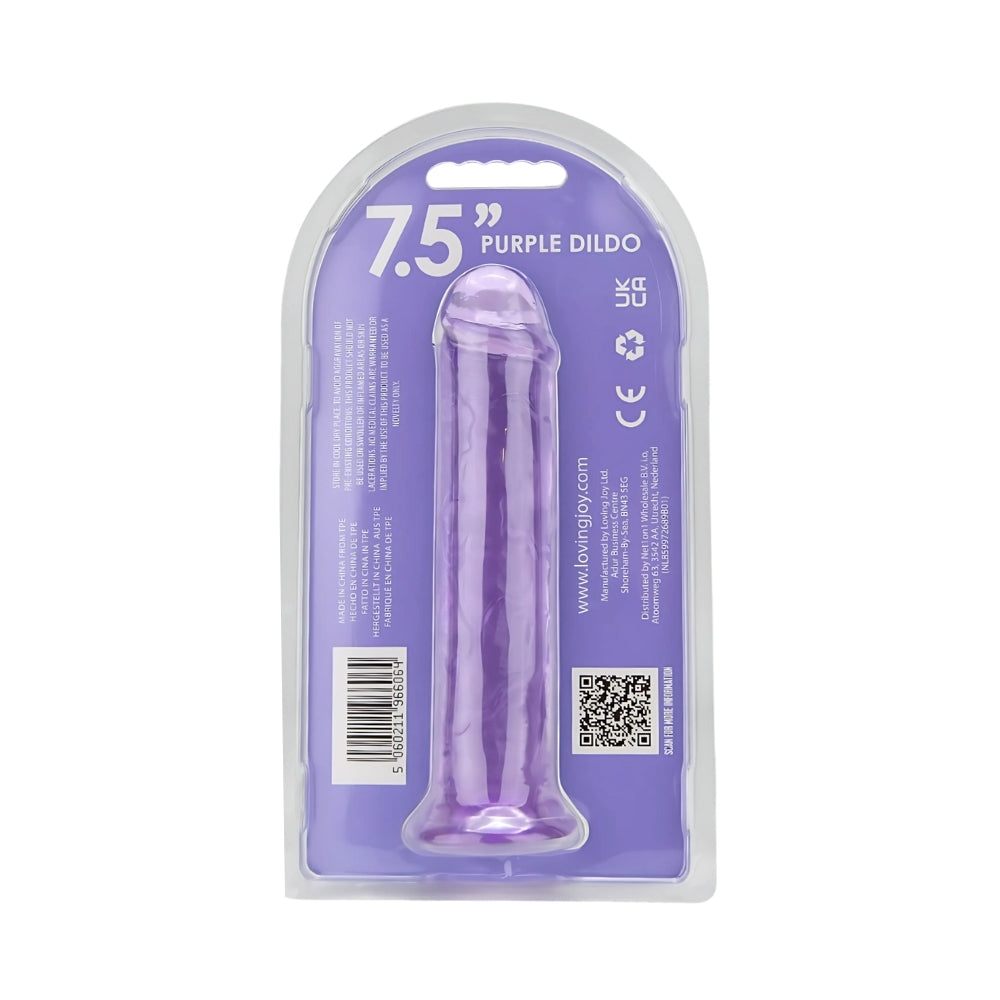 Loving Joy 20-cm-Dildo mit Saugnapf, lila