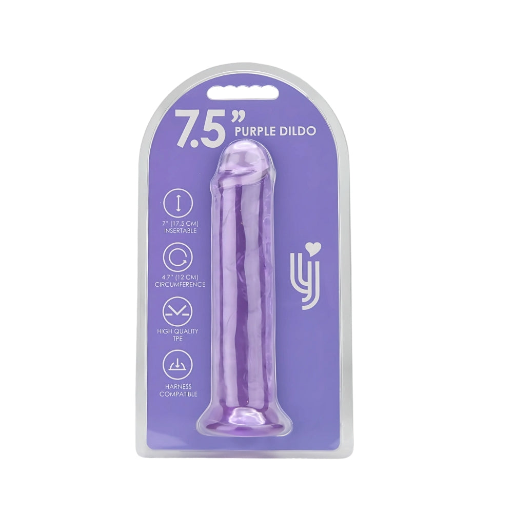 Loving Joy 20-cm-Dildo mit Saugnapf, lila