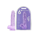 Loving Joy 16,5-cm-Dildo mit Hoden, lila