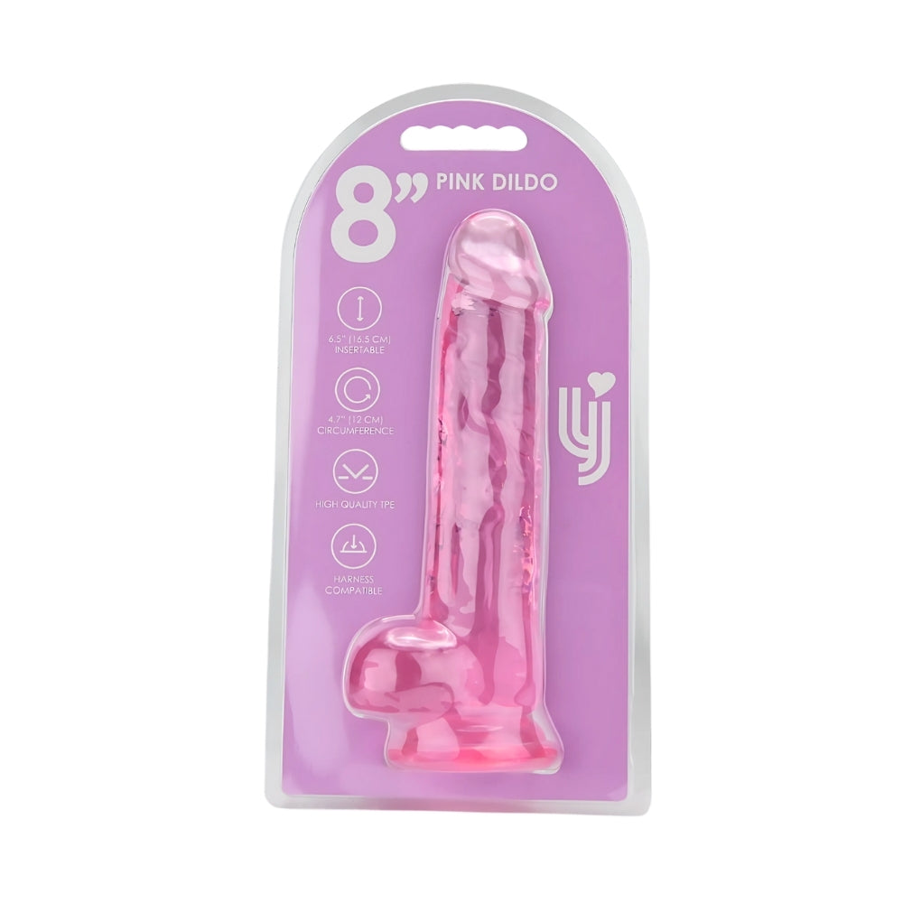 Loving Joy 21,5-cm-Dildo mit Hoden, rosa