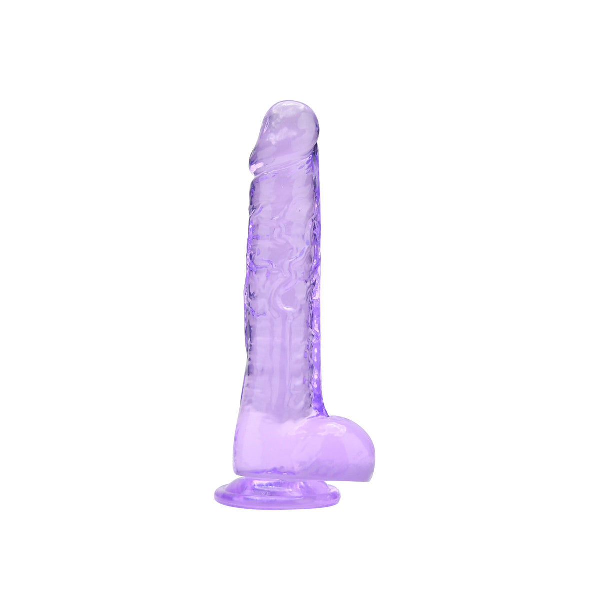 Loving Joy 21,5-cm-Dildo mit Hoden, lila