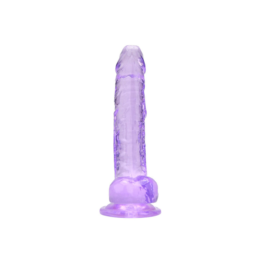 Loving Joy 19-cm-Dildo mit Hoden, lila