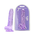Loving Joy 19-cm-Dildo mit Hoden, lila