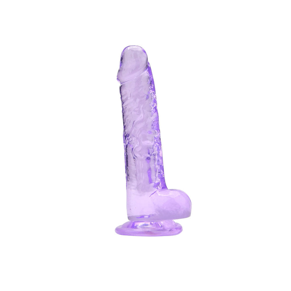 Loving Joy 19-cm-Dildo mit Hoden, lila